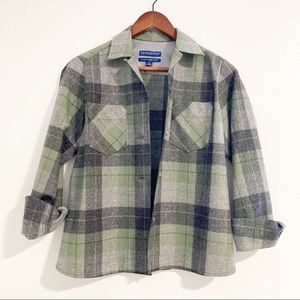 PENDLETON 100% Wool Plaid Vintage Fit Tuckeroo